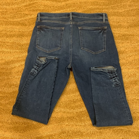 LOFT Skinny Crop Womens Size 31/12 Blue Jeans Ankle High Rise Dark Wash - Picture 7 of 13